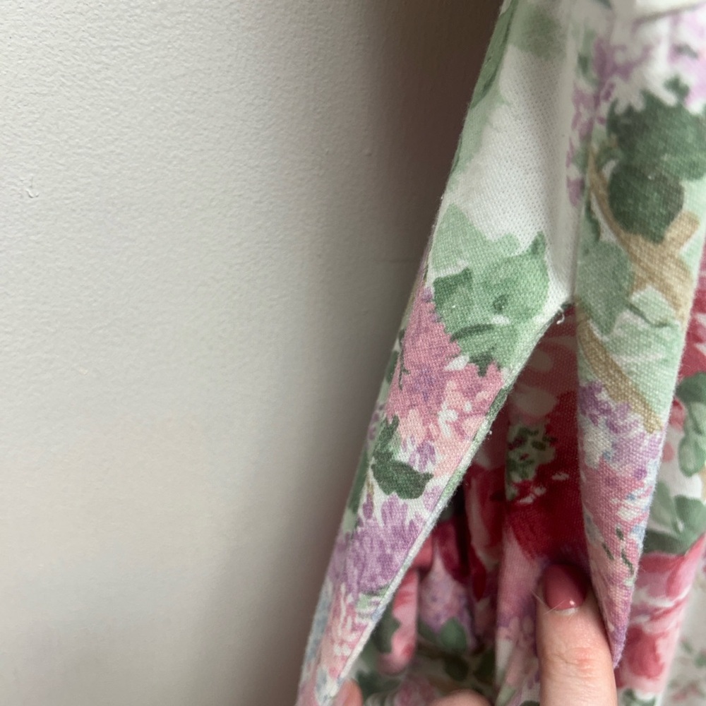 Vintage Carol Anderson Cottagecore Floral Midi Dress Size 14 — with Pockets! - Picture 9 of 11